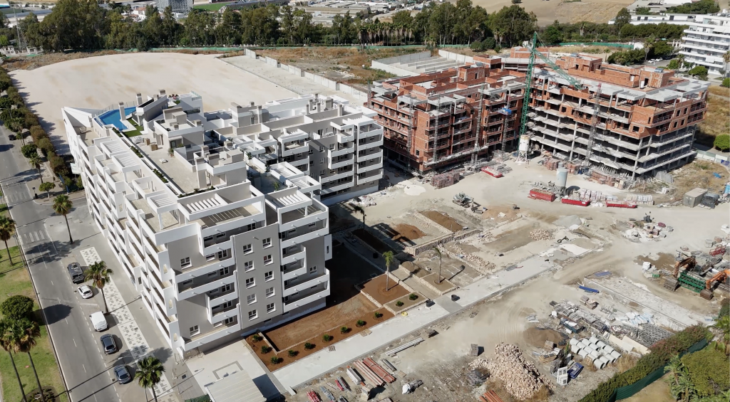 Seguimiento de obras con dron en Marbella